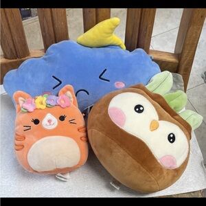 Squishmallows Blue and Orange Plush Toy Collection